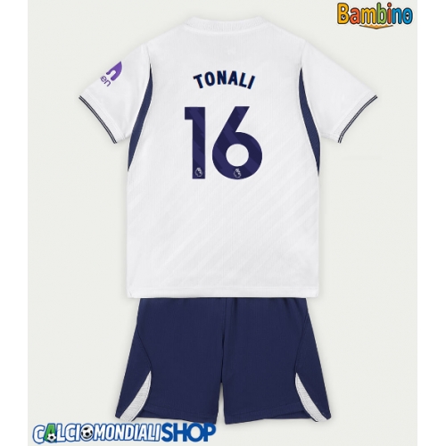 Maglie da calcio Tottenham Hotspur Sandro Tonali #16 Prima Maglia Bambino 2026-27 Manica Corta + Pantaloni corti)